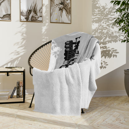 Heavy Tow Truck Velveteen Microfiber Blanket