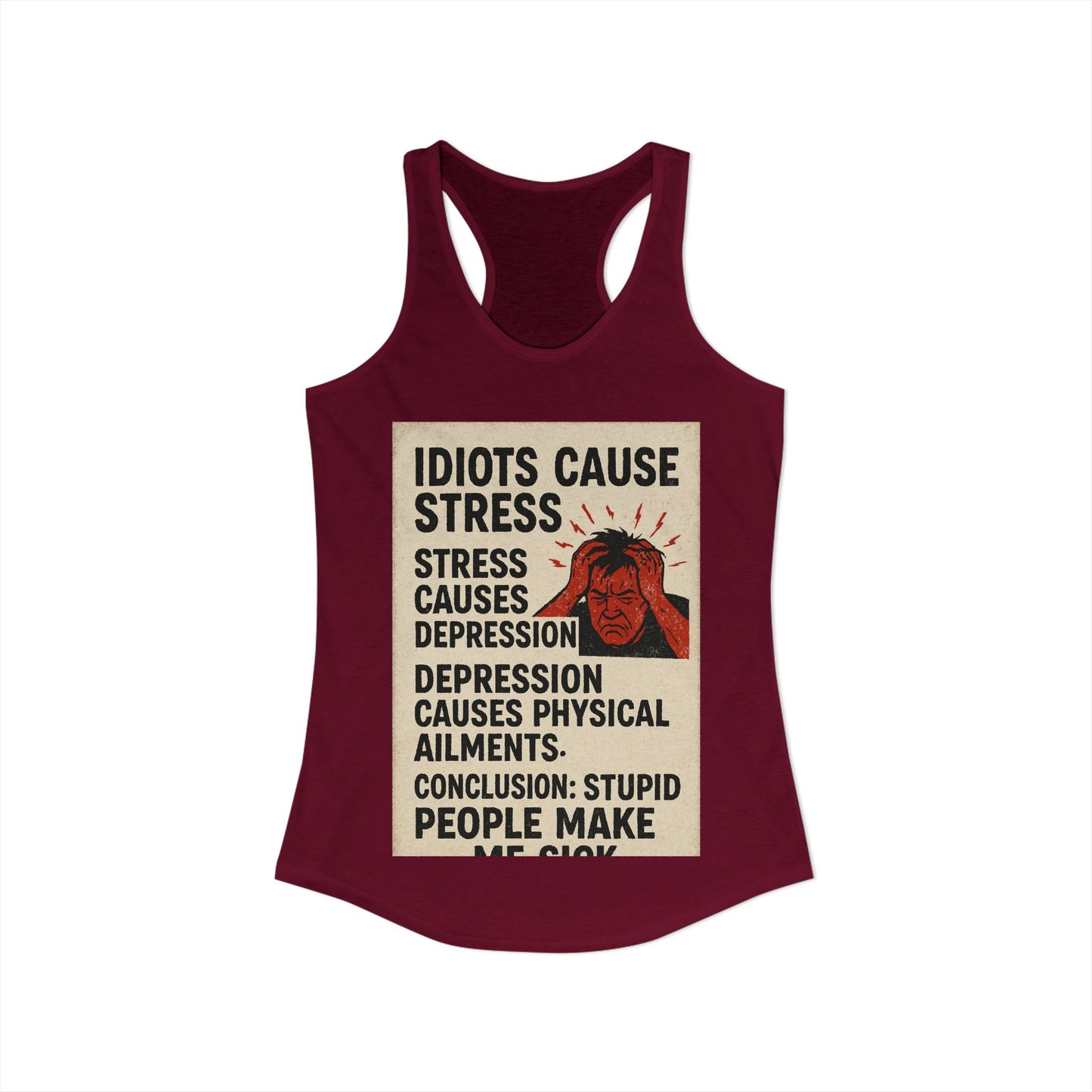 Stupid People Women's Racerback Tank