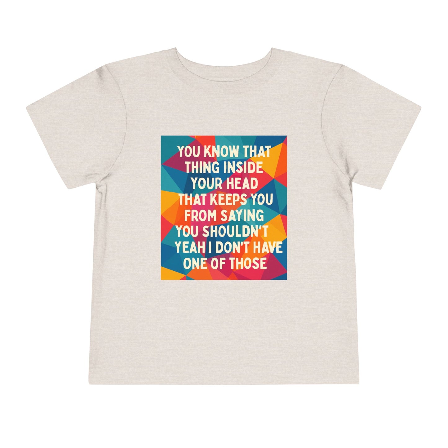 No Filter Toddler Unisex Short Sleeve Crewneck Tee