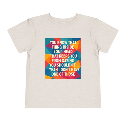 No Filter Toddler Unisex Short Sleeve Crewneck Tee