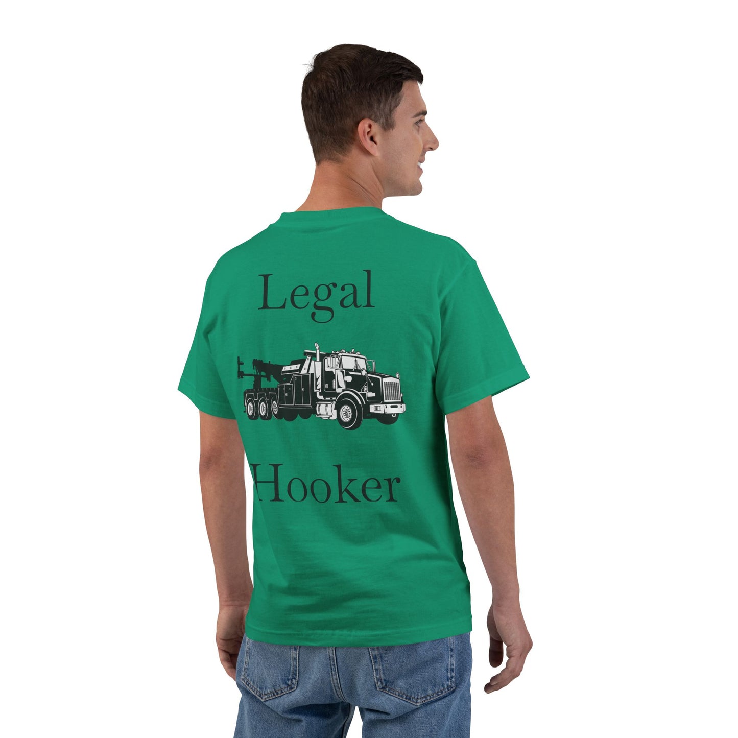 Legal H**ker Heavy Tow Truck Men's Short-Sleeve Crewneck Tee