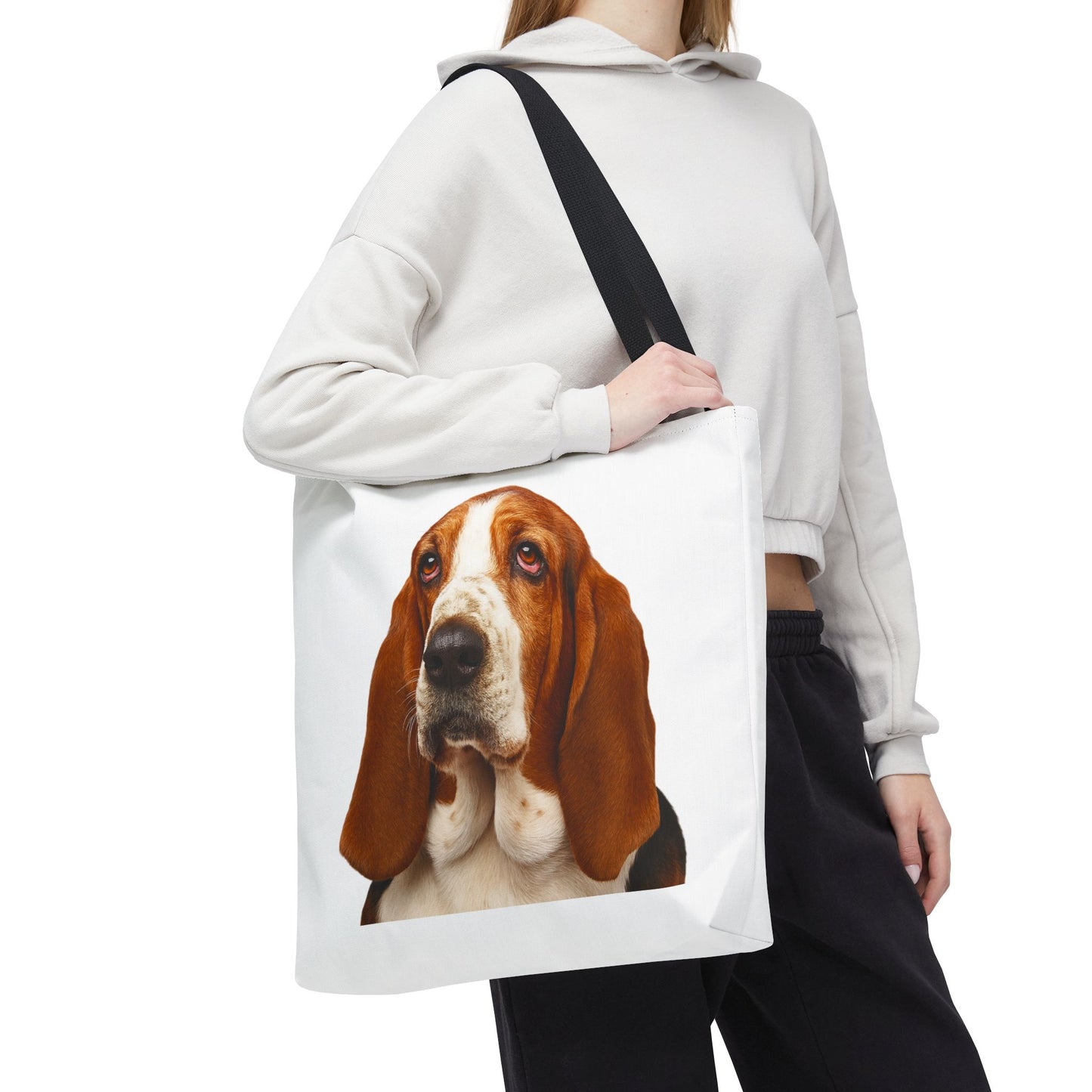 Basset Head Tote Bag