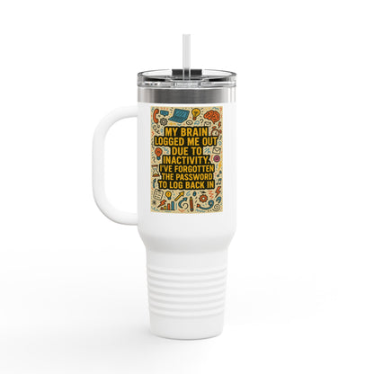 Logged Out Insulated Travel Mug