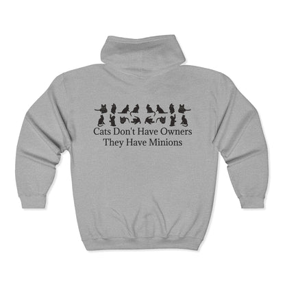 Cat Minions Unisex Full Zip Hoodie