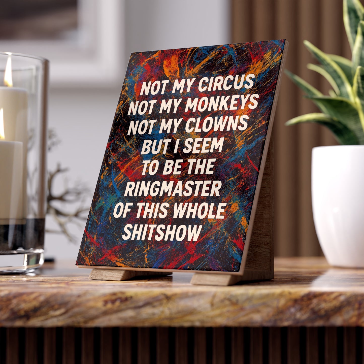 Ringmaster Ceramic Photo Tile