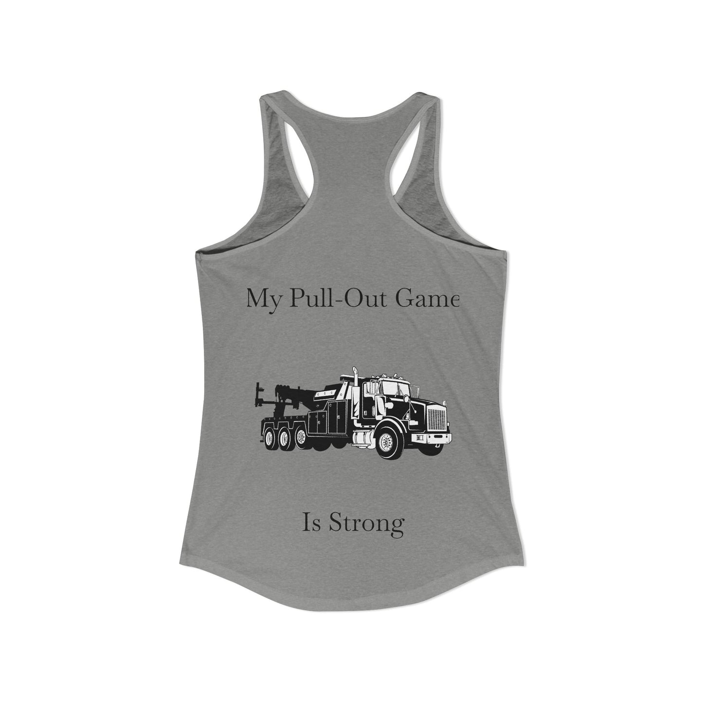 Pull Out Heavy Tow Truck Women's Racerback Tank
