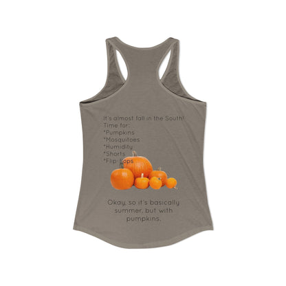 Fall In The South Women's Racerback Tank