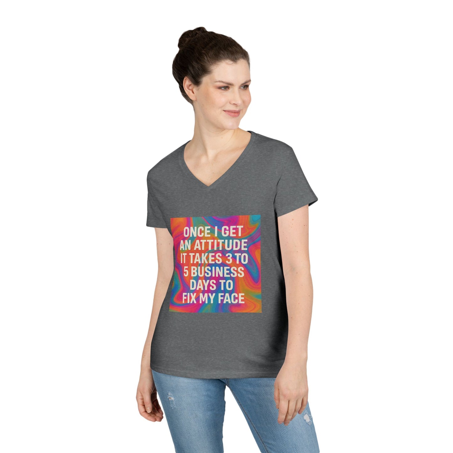 Fix My Face Women's V-Neck T-Shirt