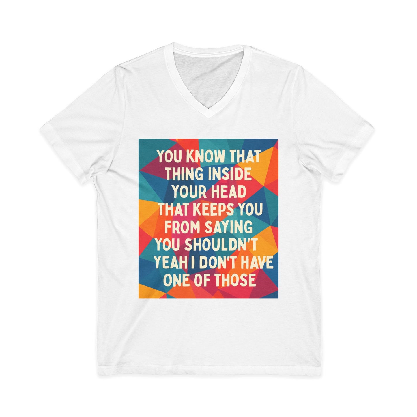 No Filter Unisex Short Sleeve V-Neck Tee