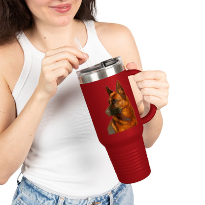 German Shepherd Head Insulated Travel Mug