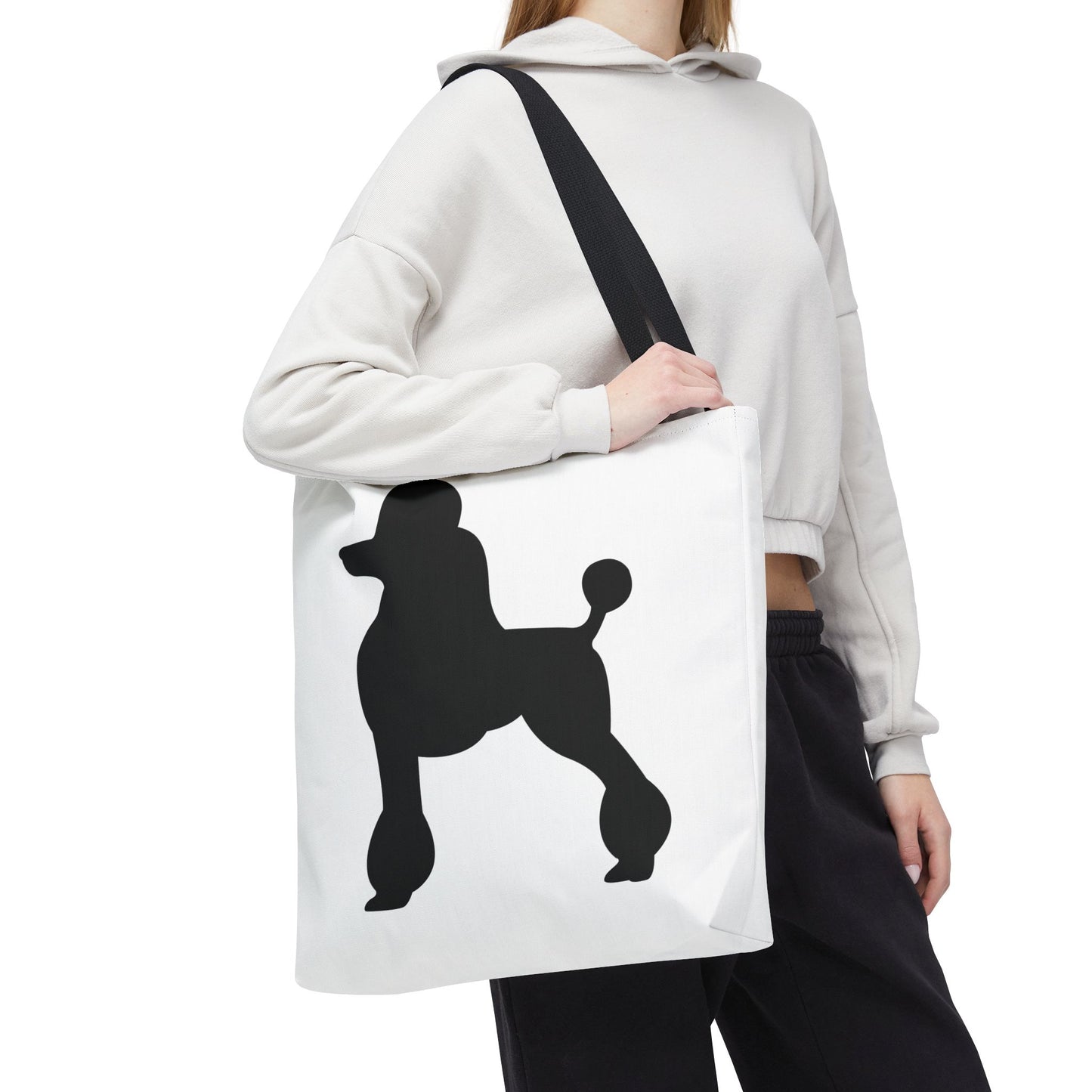 Poodle Silhouette Tote Bag