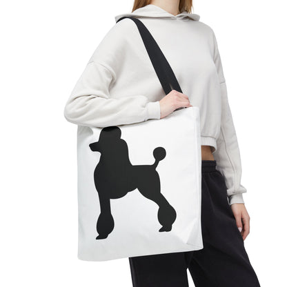 Poodle Silhouette Tote Bag