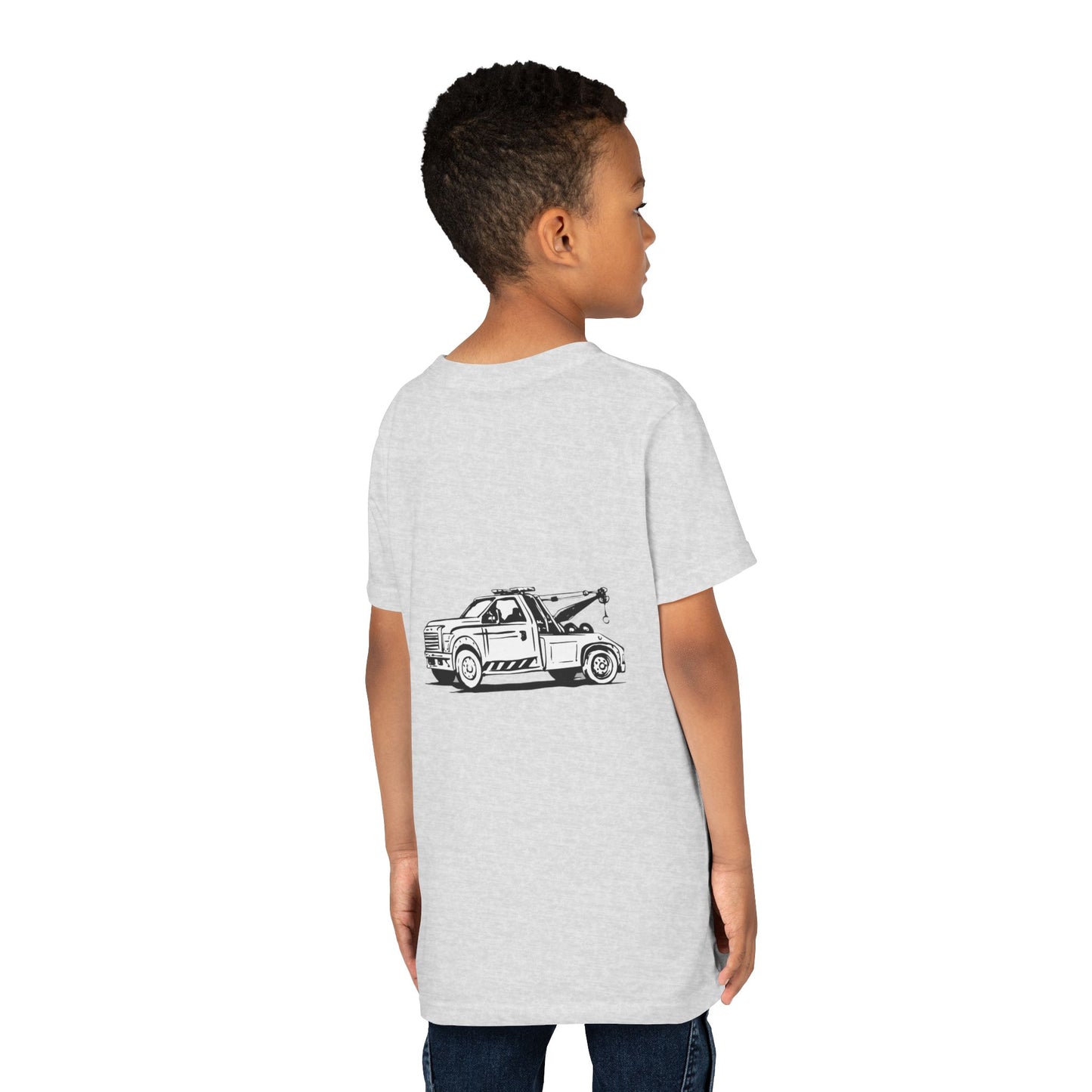 Wheel Lift Tow Truck Youth Unisex Short Sleeve Crewneck Tee