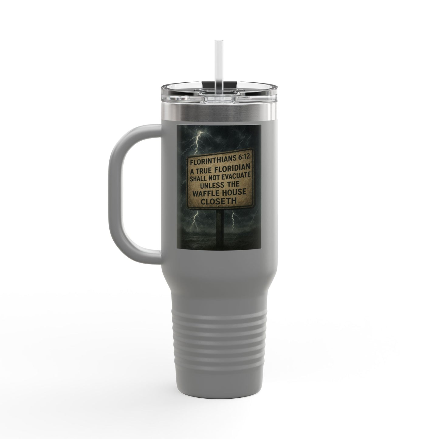 Florithians 6:12 Insulated Travel Mug