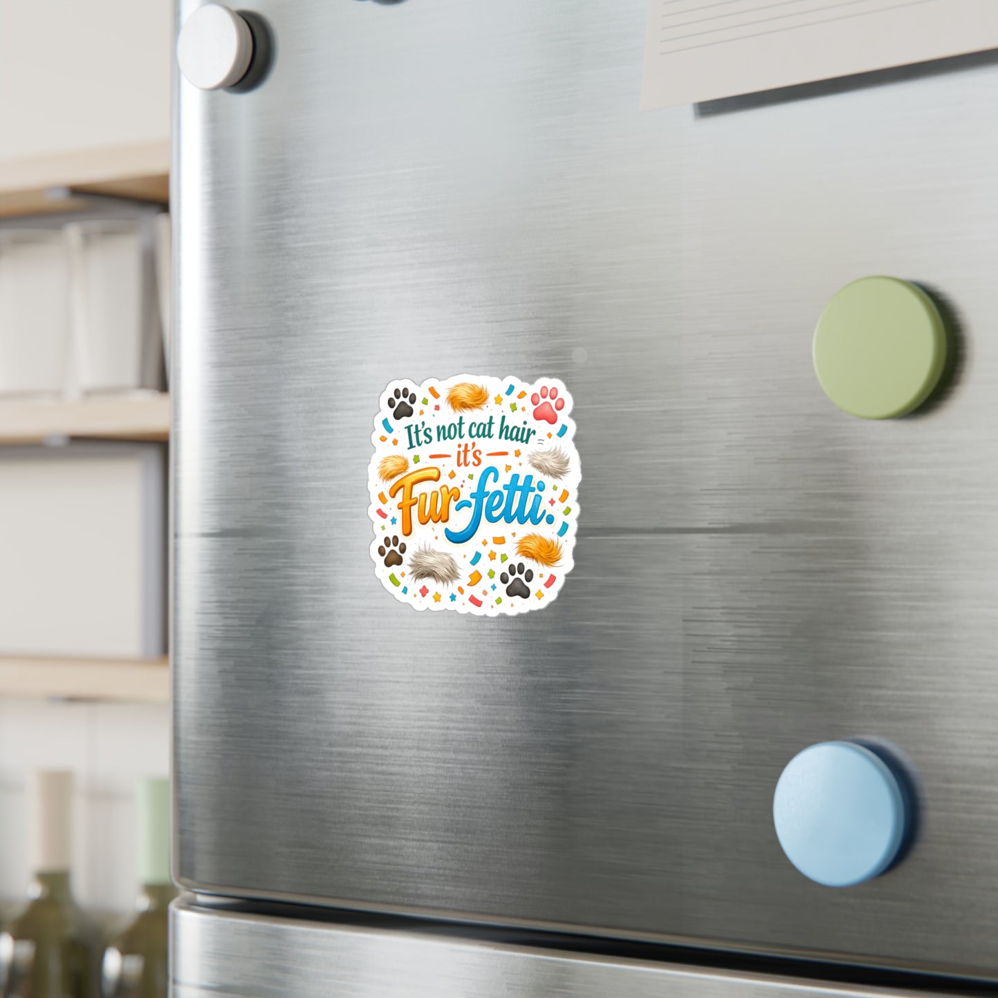 Fur-Fetti Cat Vinyl Decal