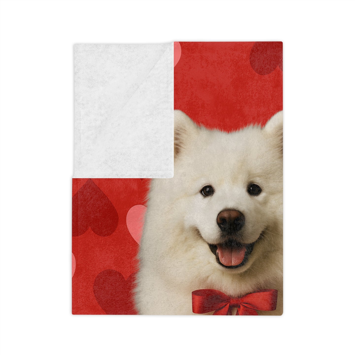 Cupid's Companion Samoyed Velveteen Microfiber Blanket