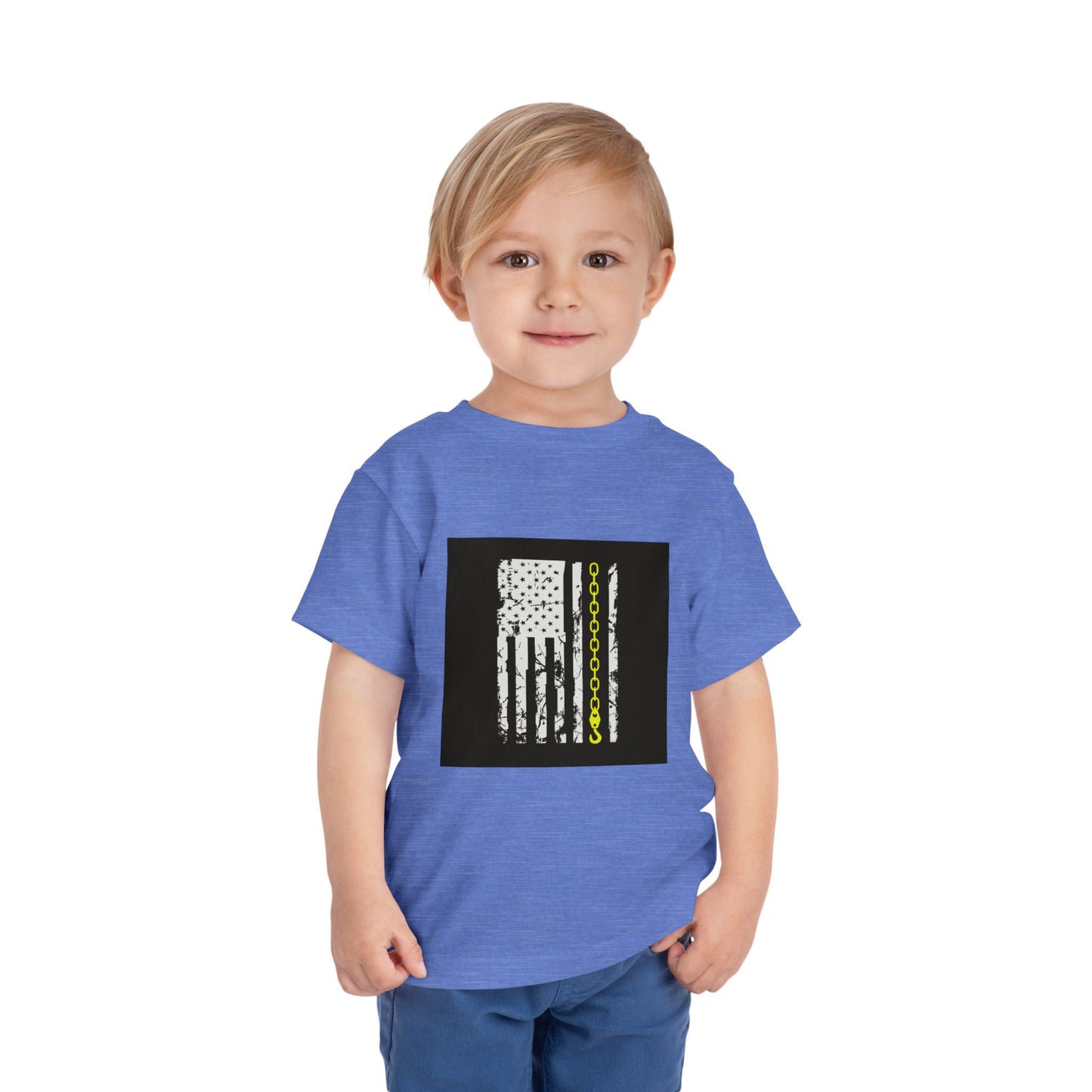Thin Yellow Line Toddler Unisex Short Sleeve Crewneck Tee