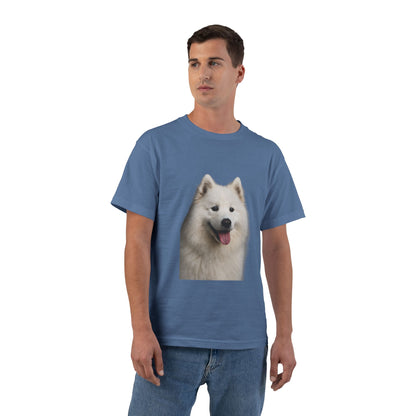 Samoyed Head Men's Short-Sleeve Crewneck Tee