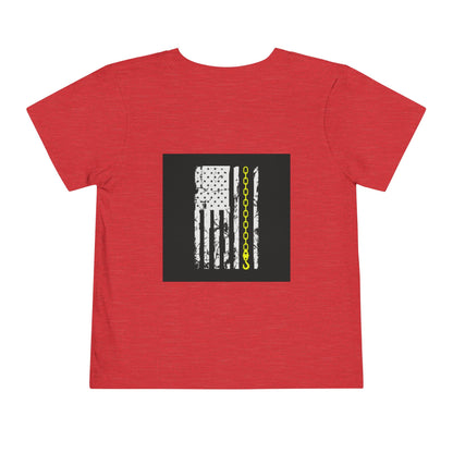 Thin Yellow Line Toddler Unisex Short Sleeve Crewneck Tee