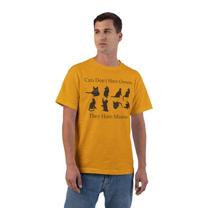 Cat Minions Men's Short-Sleeve Crewneck Tee