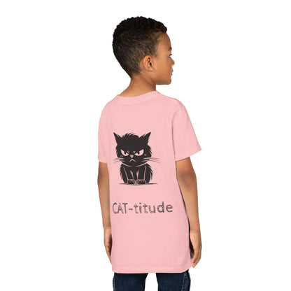 CAT-titude Youth Unisex Short Sleeve Crewneck Tee
