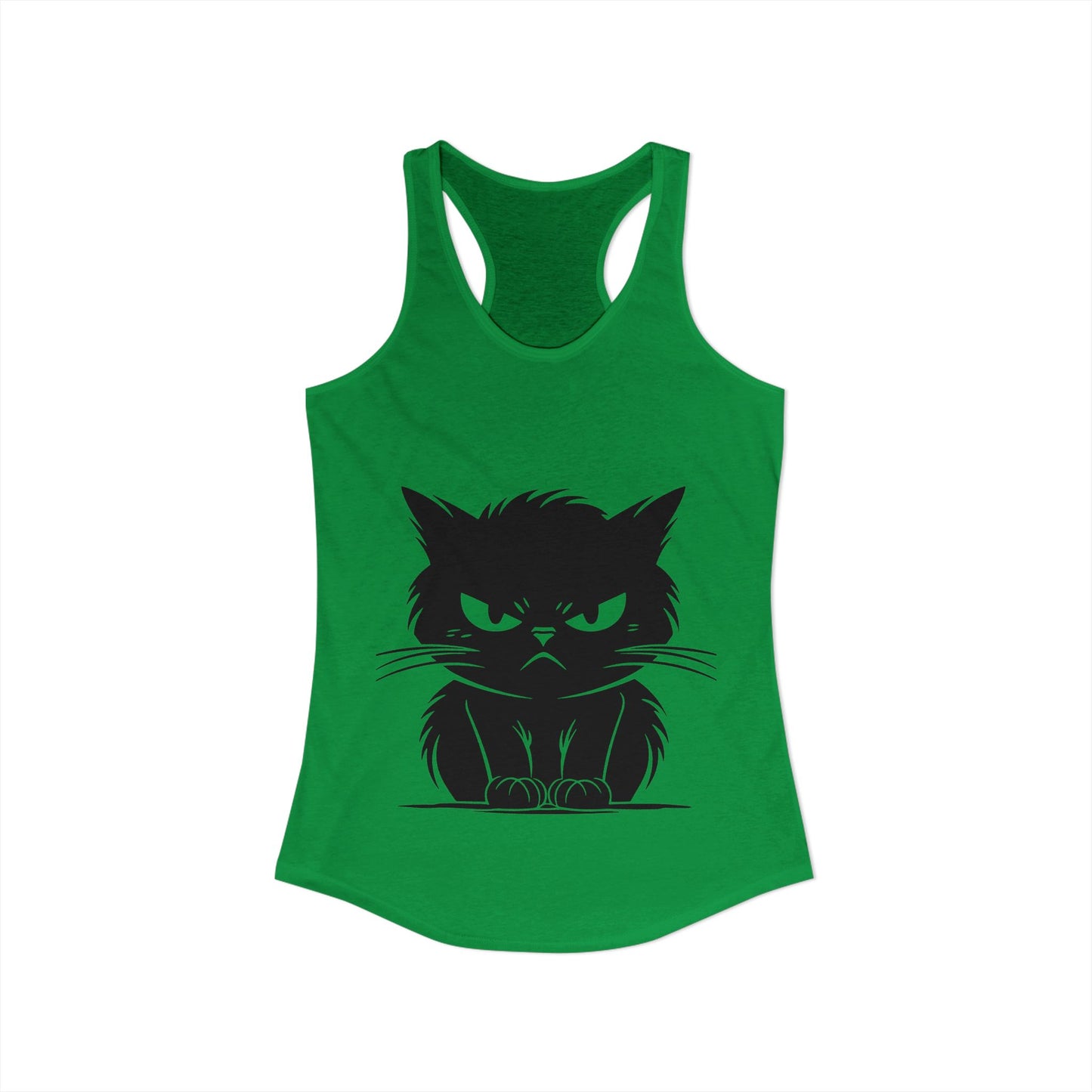 Angry Cat Women's Racerback Tank
