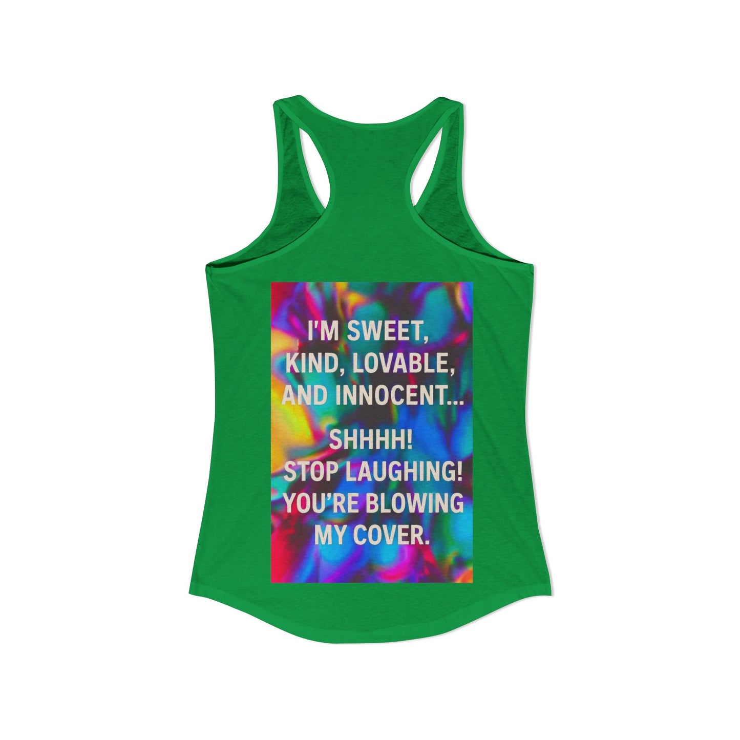 Blowing My Cover Women's Racerback Tank