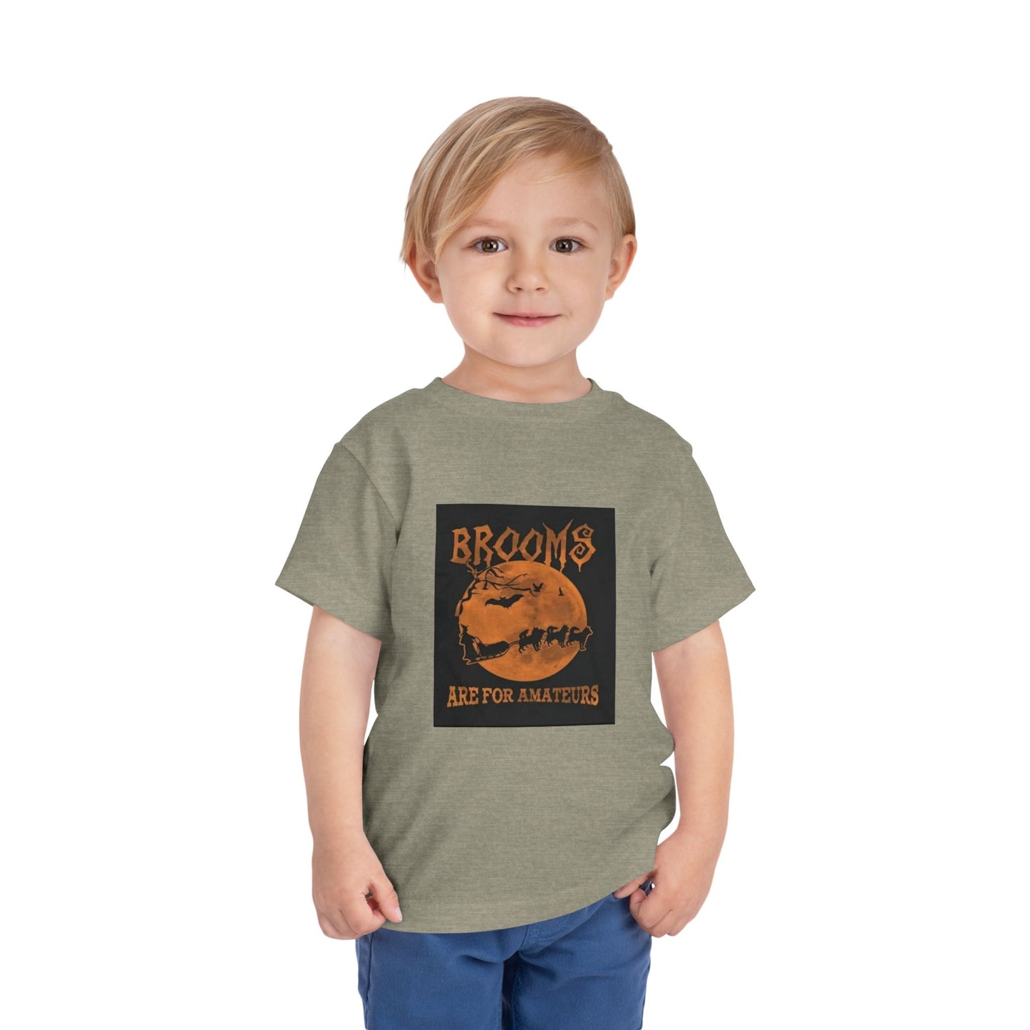 Brooms Are For Amateurs Toddler Unisex Short Sleeve Crewneck Tee