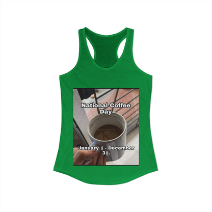 National Coffee Day Women's Racerback Tank