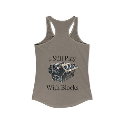 Play With Blocks Women's Racerback Tank