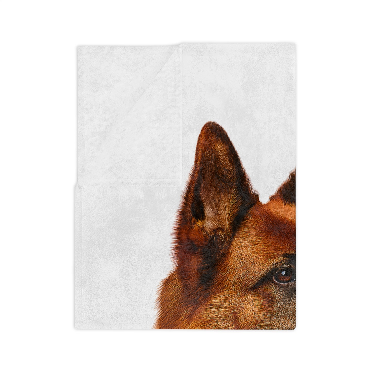 German Shepherd Head Velveteen Microfiber Blanket