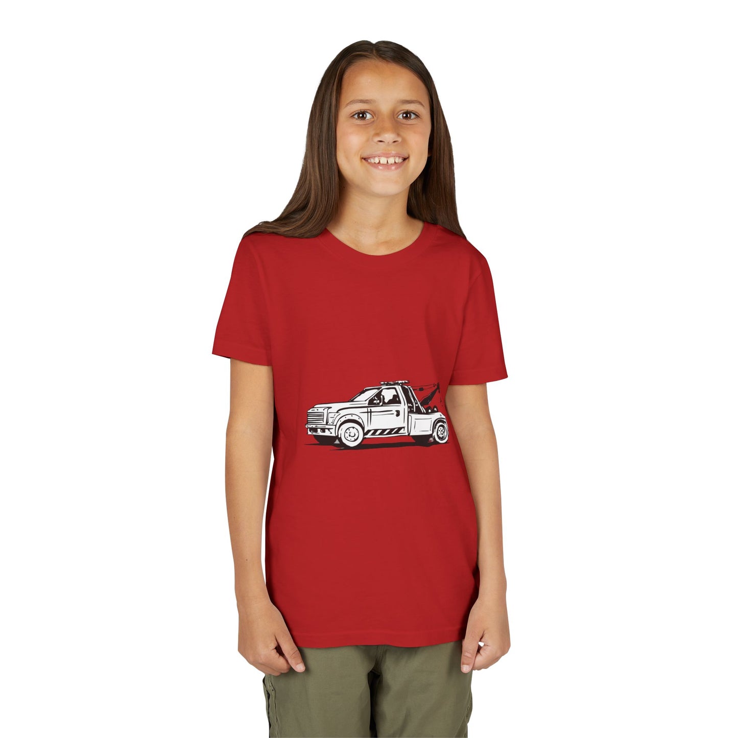 Wheel Lift Tow Truck Youth Unisex Short Sleeve Crewneck Tee