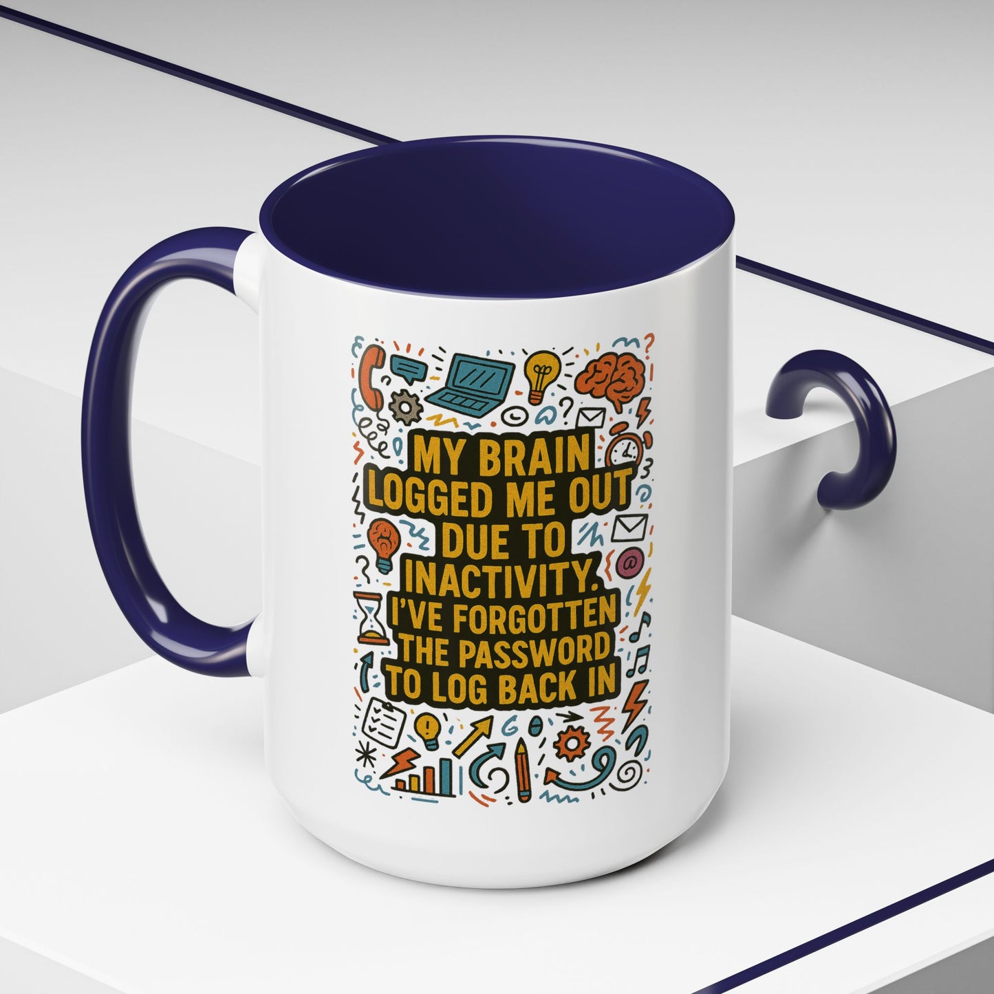Logged Out 2-Tone Coffee Mug