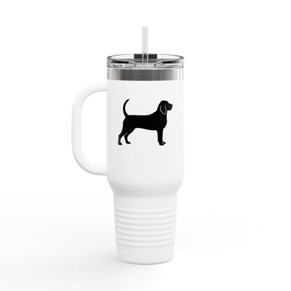Bloodhound Silhouette Insulated Travel Mug