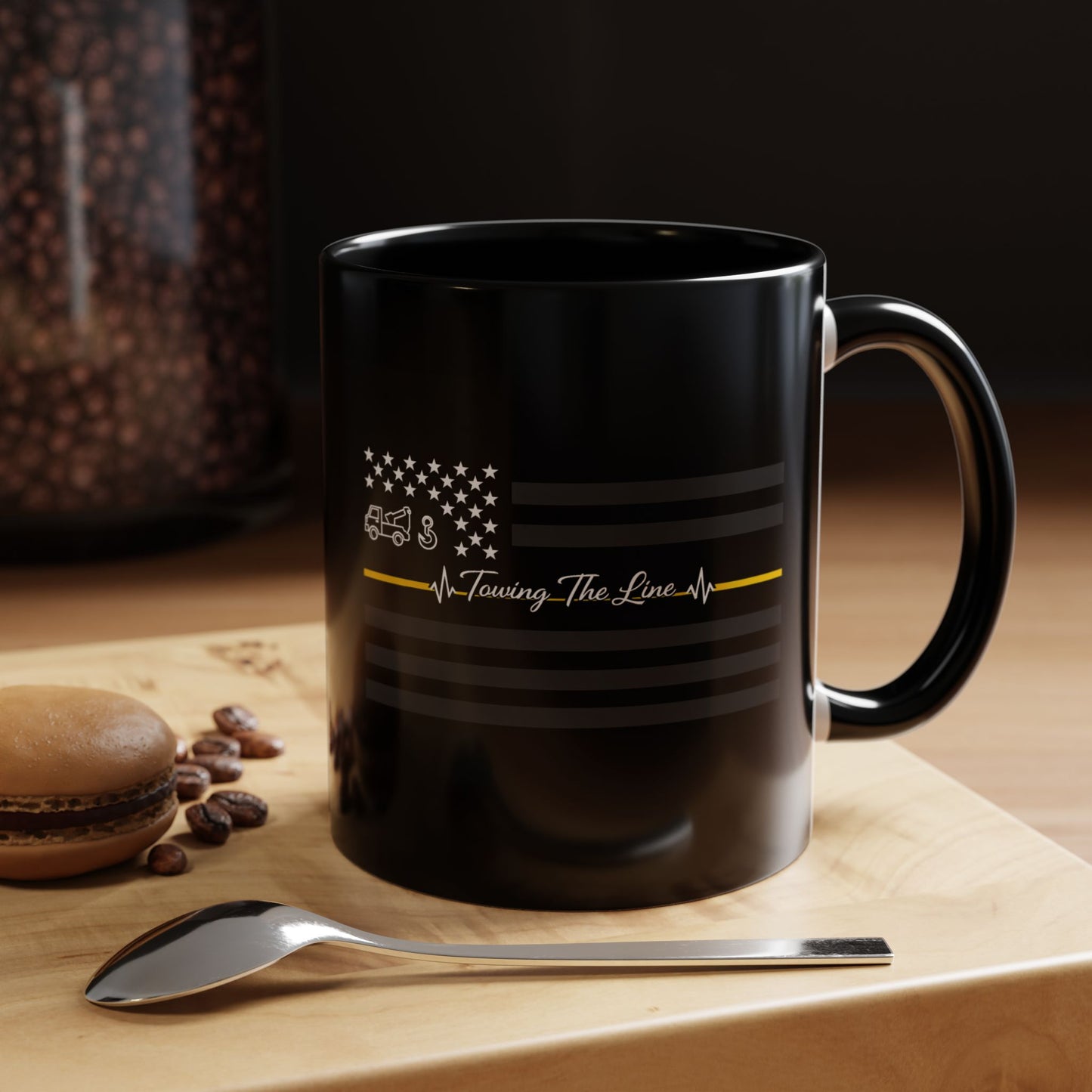 Thin Yellow Line 2-Tone Coffee Mug