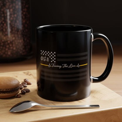 Thin Yellow Line 2-Tone Coffee Mug