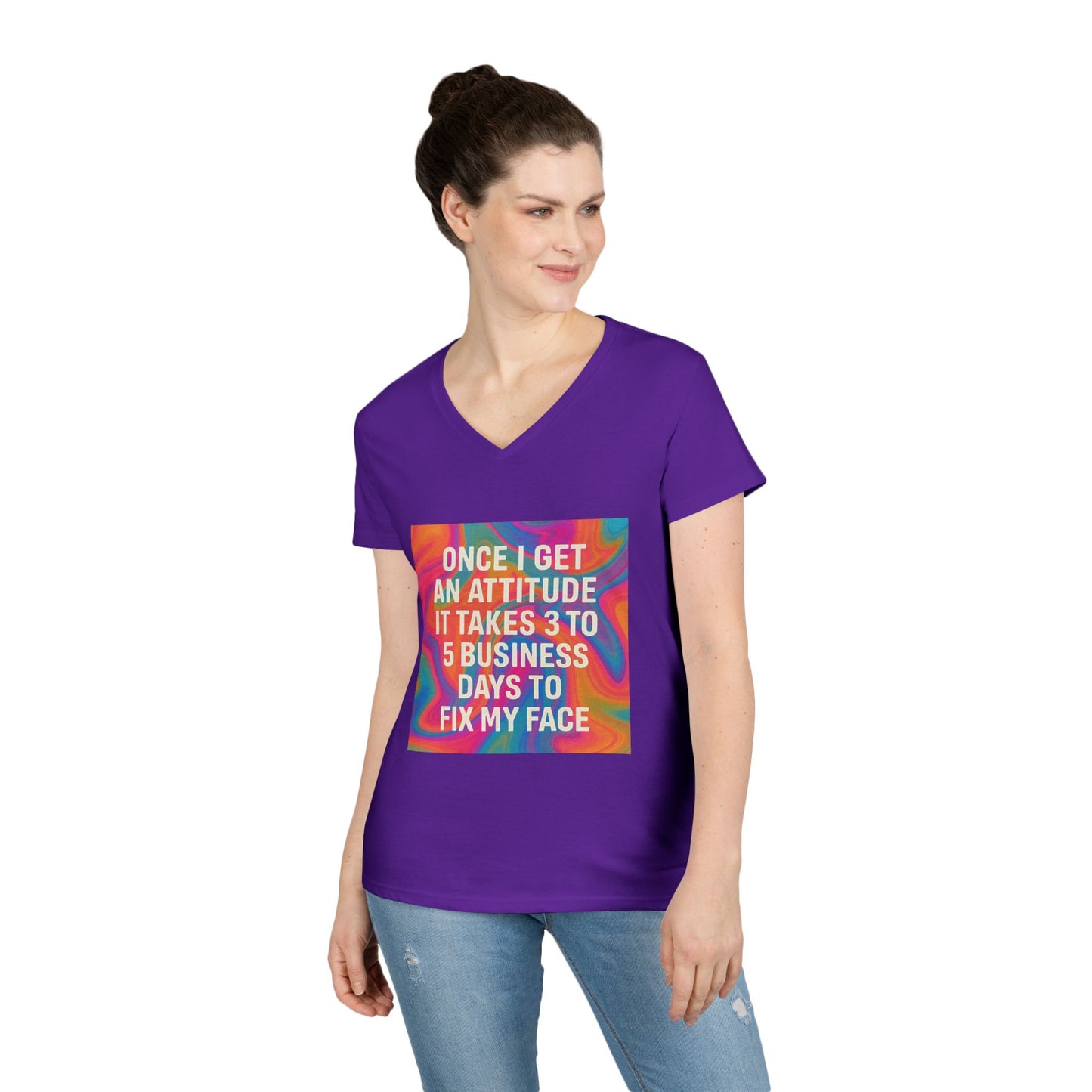 Fix My Face Women's V-Neck T-Shirt