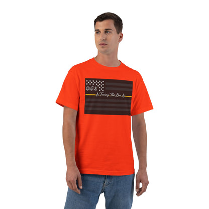 Thin Yellow Line Men's Short-Sleeve Crewneck Tee