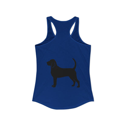 Bloodhound Silhouette Women's Racerback Tank