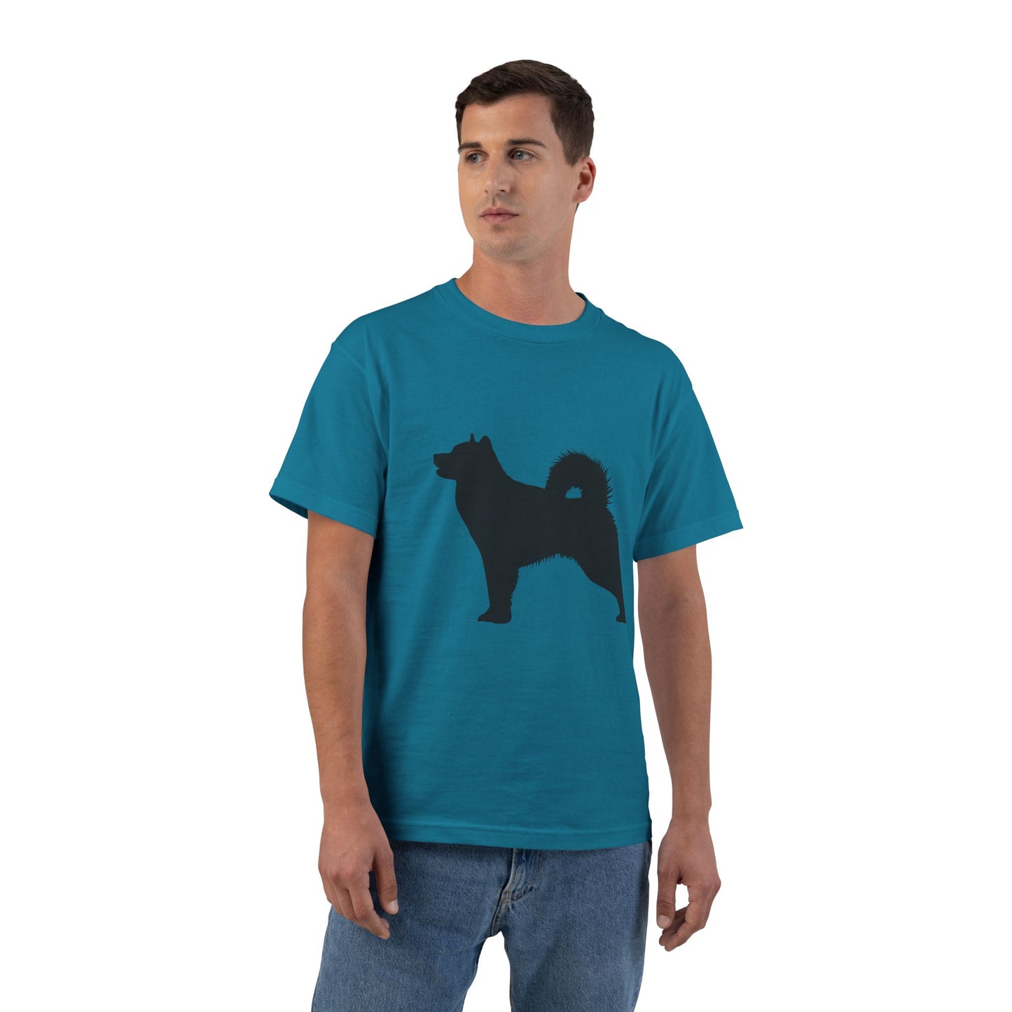 Malamute Silhouette Men's Short-Sleeve Crewneck Tee