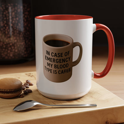Blood Type 2-Tone Coffee Mug