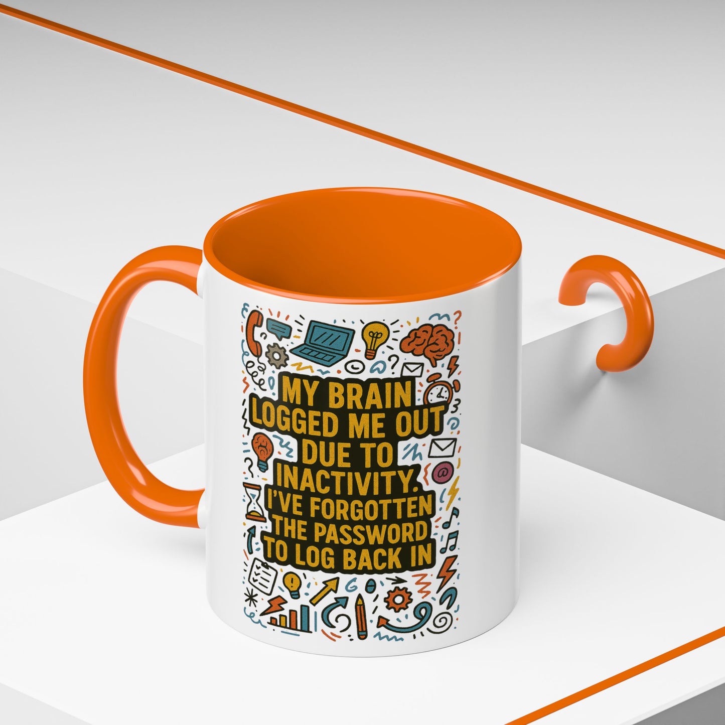 Logged Out 2-Tone Coffee Mug