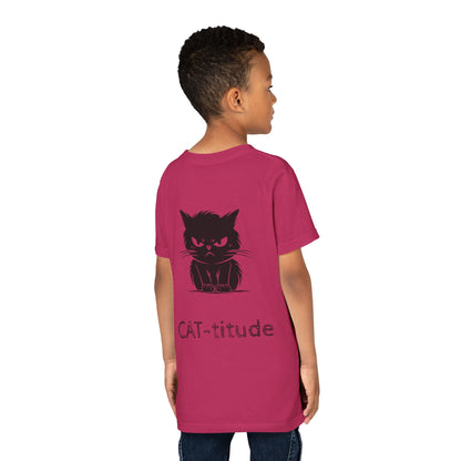 CAT-titude Youth Unisex Short Sleeve Crewneck Tee