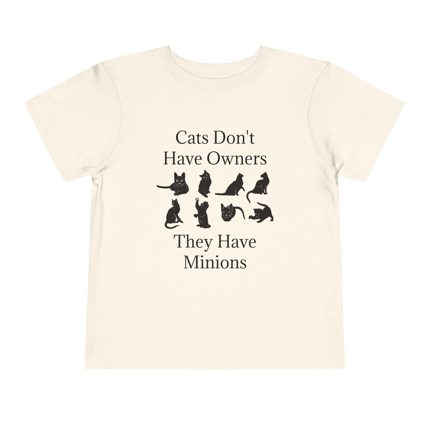 Cat Minions Toddler Unisex Short Sleeve Crewneck Tee