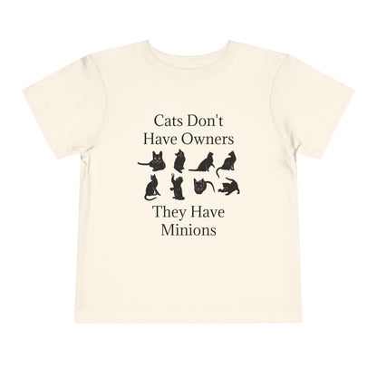 Cat Minions Toddler Unisex Short Sleeve Crewneck Tee