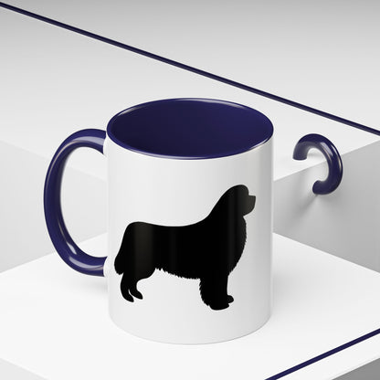 Newfie Silhouette 2-Tone Coffee Mug