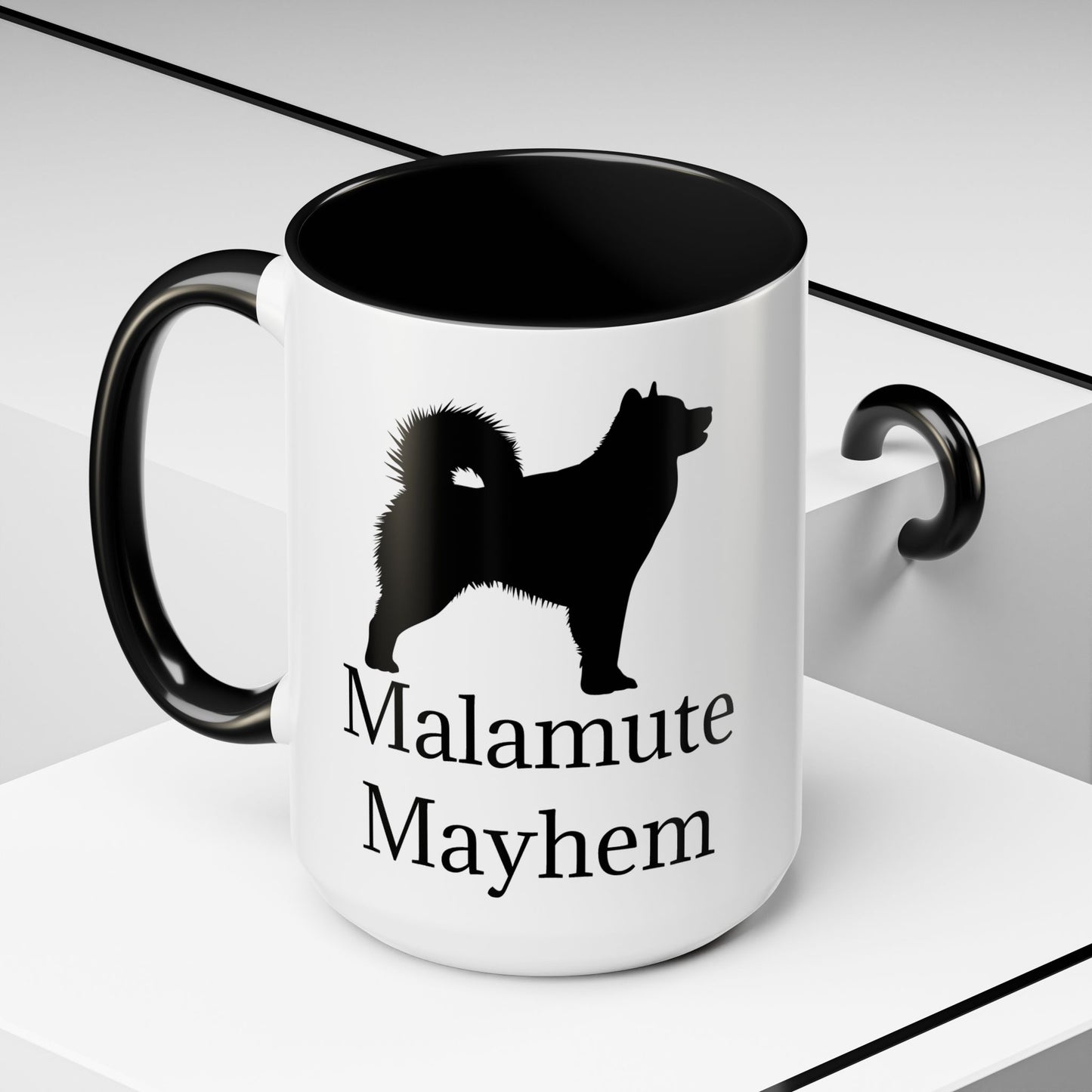 Malamute Mayhem 2-Tone Coffee Mug
