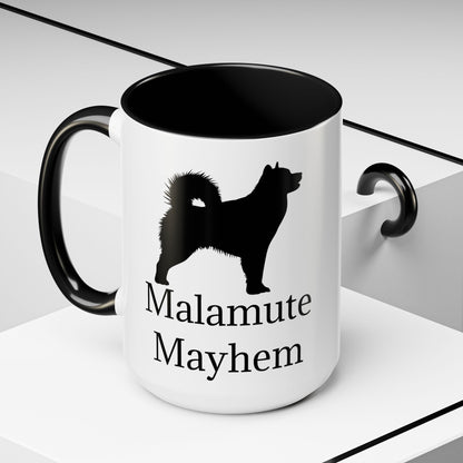 Malamute Mayhem 2-Tone Coffee Mug