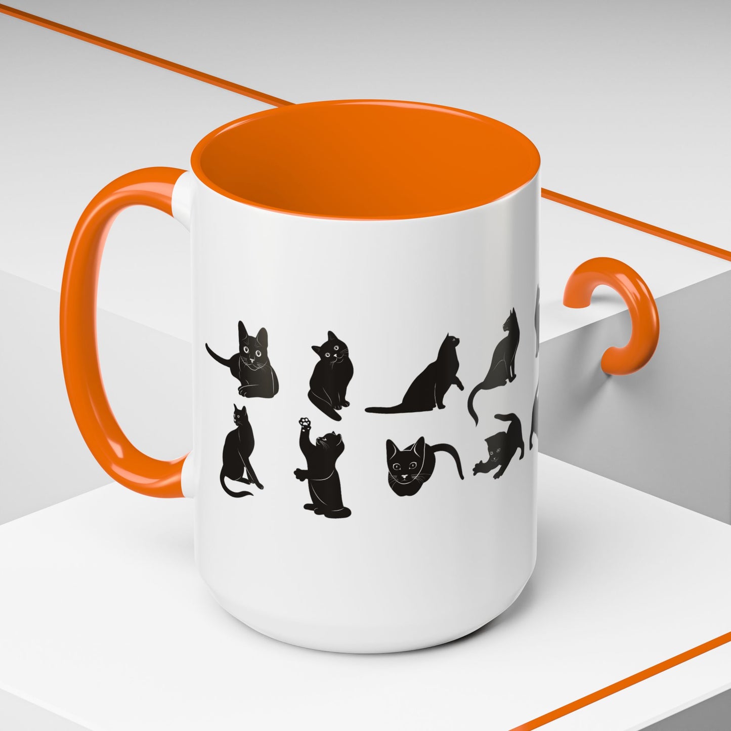 Cats 2-Tone Coffee Mug