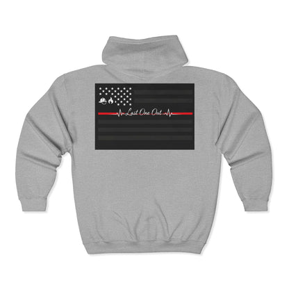 Thin Red Line Unisex Full Zip Hoodie